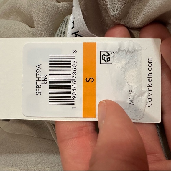 Calvin Klein pleated blouse khaki - Picture 4 of 4